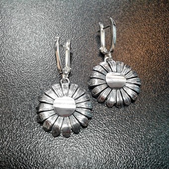 СРЕБЪРНИ ОБЕЦИ - ЦВЕТЕ, РЪЧНА ИЗРАБОТКА.