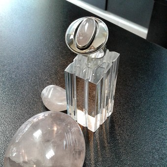 СРЕБЪРЕН ПРЪСТЕН С РОЗОВ КВАРЦ