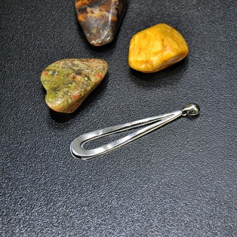 СРЕБЪРЕН МЕДАЛЬОН, РЪЧНА ИЗРАБОТКА.