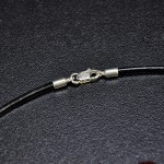 КОЛИЕ ОТ ЕСТЕСТВЕНА КОЖА , ЗАКОПЧАЛКА ОТ СРЕБРО