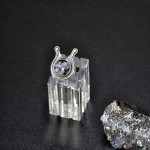 СРЕБЪРЕН ПРЪСТЕН СЪС СНЕЖЕН ОБСИДИАН