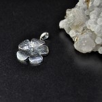 СРЕБЪРЕН МЕДАЛЬОН - ЦВЕТЕ, РЪЧНА ИЗРАБОТКА