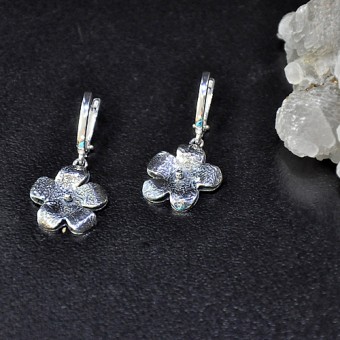 СРЕБЪРНИ ОБЕЦИ - ЦВЕТЕ, РЪЧНА ИЗРАБОТКА