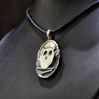  СРЕБЪРЕН МЕДАЛЬОН БУХАЛЧЕ, РЪЧНА ИЗРАБОТКА