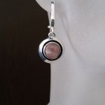 СРЕБЪРНИ ОБЕЦИ С ЯГОДОВ КВАРЦ, РЪЧНА ИЗРАБОТКА.