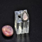 СРЕБЪРЕН ПРЪСТЕН С РОЗОВ КВАРЦ, РЪЧНА ИЗРАБОТКА