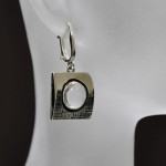 СРЕБЪРНИ ОБЕЦИ С ПЛАНИНСКИ КРИСТАЛ, РЪЧНА ИЗРАБОТКА.