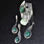 СРЕБЪРЕН КОМПЛЕКТ – УНИКАТ, С ХРИЗОКОЛА, РЪЧНА ИЗРАБОТКА