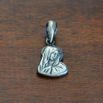 СРЕБЪРЕН МЕДАЛЬОН - МАЛКА БОГОРОДИЦА 