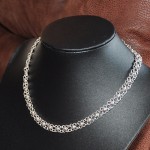 СРЕБЪРНО КОЛИЕ ФЛОРАЛЕН МОТИВ