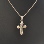 СРЕБЪРНО КОЛИЕ ВИСУЛКА КРЪСТ