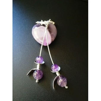 СРЕБЪРНИ ОБИЦИ С АМЕТИСТ
