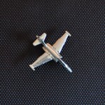 СРЕБЪРЕН САМОЛЕТ МОДЕЛ СУ 25