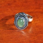 СРЕБЪРЕН ПРЪСТЕН С АВАНТЮРИН