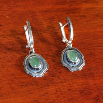 СРЕБЪРНИ ОБЕЦИ С АВАНТЮРИН