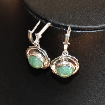 СРЕБЪРНИ ОБЕЦИ С АВАНТЮРИН