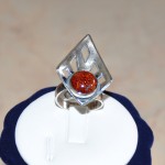 СРЕБЪРЕН ПРЪСТЕН С АХАТ