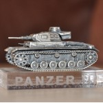 СРЕБЪРЕН ТАНК МОДЕЛ PANZER.III
