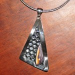 СРЕБЪРЕН МЕДАЛЬОН С МОКАИТ