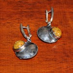 СРЕБЪРНИ ОБЕЦИ С ЖЪЛТ ЯСПИС