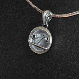  СРЕБЪРЕН МЕДАЛЬОН, РЪЧНА ИЗРАБОТКА