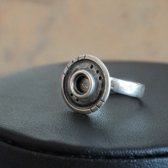 СРЕБЪРЕН ПРЪСТЕН, РЪЧНА ИЗРАБОТКА.