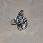 СРЕБЪРЕН ПРЪСТЕН С ПЛАНИНСКИ КРИСТАЛ