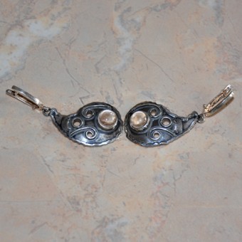 СРЕБЪРНИ ОБЕЦИ С ПЛАНИНСКИ КРИСТАЛ