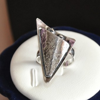 СРЕБЪРЕН ПРЪСТЕН, РЪЧНА ИЗРАБОТКА