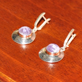 СРЕБЪРНИ ОБЕЦИ С АМЕТИСТ