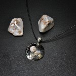 СРЕБЪРЕН МЕДАЛЬОН С АХАТ