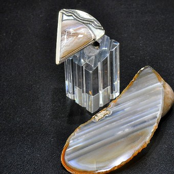 СРЕБЪРЕН ПРЪСТЕН С АХАТ „БЛУЛЕЙС“