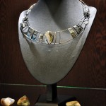 СРЕБЪРНО КОЛИЕ С ДЕНДРИТ АХАТ, РЪЧНА ИЗРАБОТКА