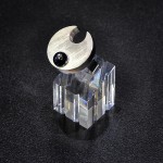 СРЕБЪРЕН ПРЪСТЕН СЪС СФЕРИЧЕН СИНТЕТИЧЕН САПФИР