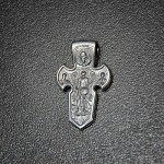 СРЕБЪРЕН МЕДАЛЬОН-КРЪСТ/ДВУСТРАНЕН/