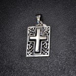 СРЕБЪРЕН МЕДАЛЬОН-КРЪСТ