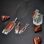 СРЕБЪРЕН КОМПЛЕКТ С ЯСПИС, РЪЧНА ИЗРАБОТКА