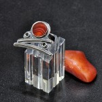 СРЕБЪРЕН ПРЪСТЕН С КАРНЕОЛ