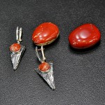 СРЕБЪРНИ ОБЕЦИ С МАРОКАНСКИ ЯСПИС