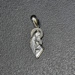 СРЕБЪРЕН МЕДАЛЬОН  - БОГОРОДИЦА С МЛАДЕНЕЦА