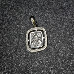 СРЕБЪРЕН МЕДАЛЬОН  - БОГОРОДИЦА С МЛАДЕНЕЦА