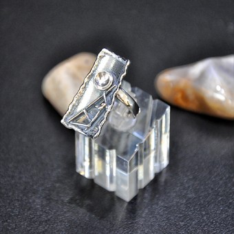 СРЕБЪРЕН ПРЪСТЕН  „СТЪЛБАТА“