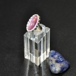 СРЕБЪРЕН ПРЪСТЕН  С АМЕТИСТ