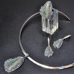 СРЕБЪРЕН КОМПЛЕКТ - УНИКАТ, С АВАНТЮРИН