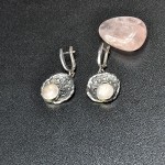 СРЕБЪРНИ ОБЕЦИ С РОЗОВ КВАРЦ