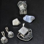 СРЕБЪРЕН КОМПЛЕКТ- УНИКАТ С КОРАЛИТ