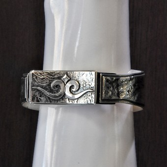 ОТВОРЕНА СРЕБЪРНА ГРИВНА, РЪЧНА ИЗРАБОТКА