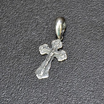 СРЕБЪРЕН МЕДАЛЬОН – ДВУСТРАННО КРЪСТЧЕ „СПАСИ И СОХРАНИ“