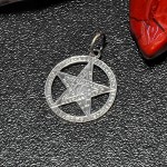 СРЕБЪРЕН МЕДАЛЬОН - ПЕНТАГРАМ НА ПЕТЪР ДЪНОВ