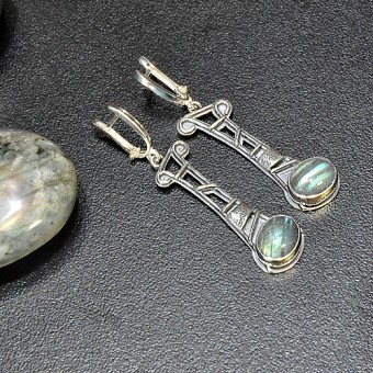 СРЕБЪРНИ ОБЕЦИ С ЛАБРАДОРИТ